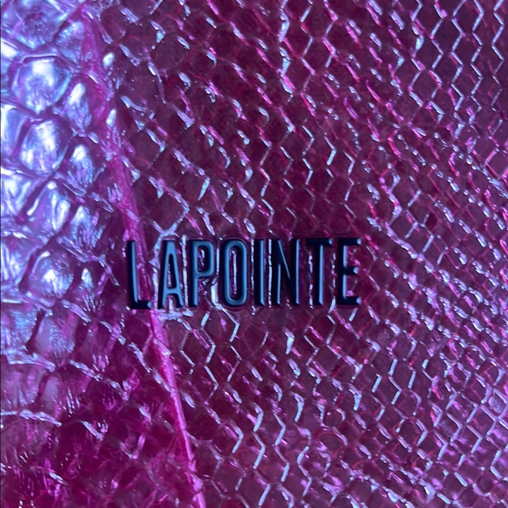 Sally LaPointe Pink Fuchsia Cclear Tote Bag with Glossy Finish - Picture 7 of 7